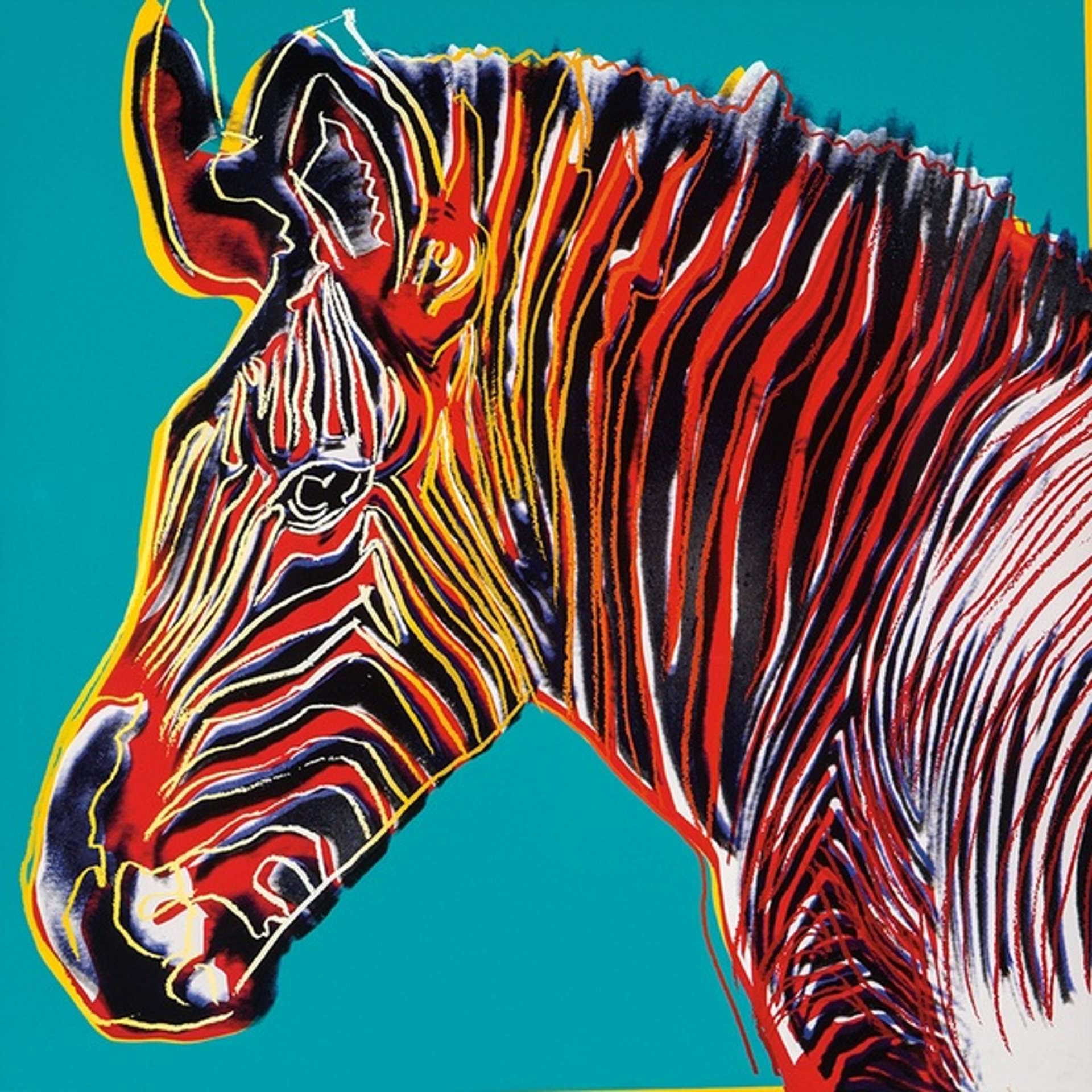 Grevy’s Zebra by Andy Warhol