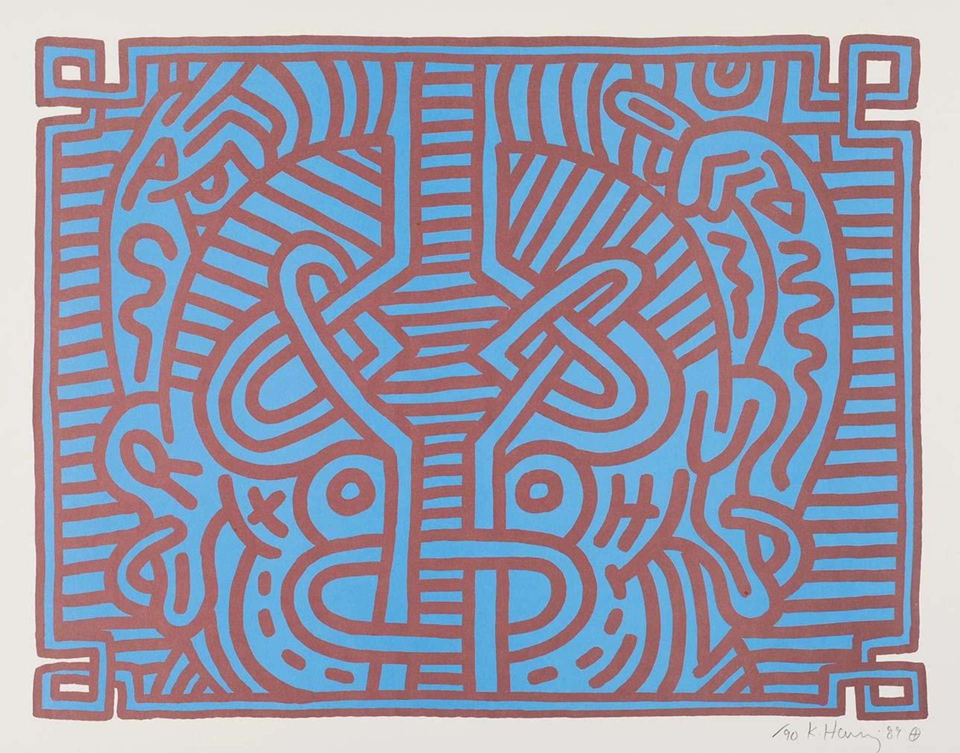 Chocolate Buddha 1 - Signed Print by Keith Haring 1989 - MyArtBroker