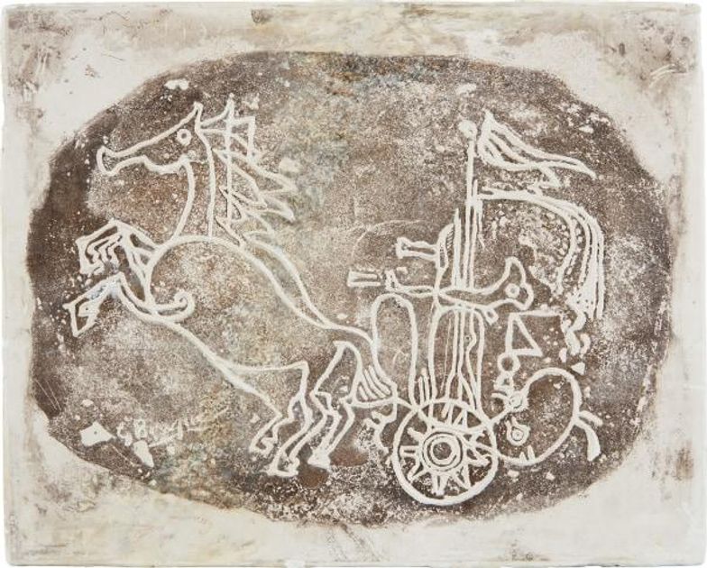 Georges Braque Char Blanc IV (Signed Print) 1958