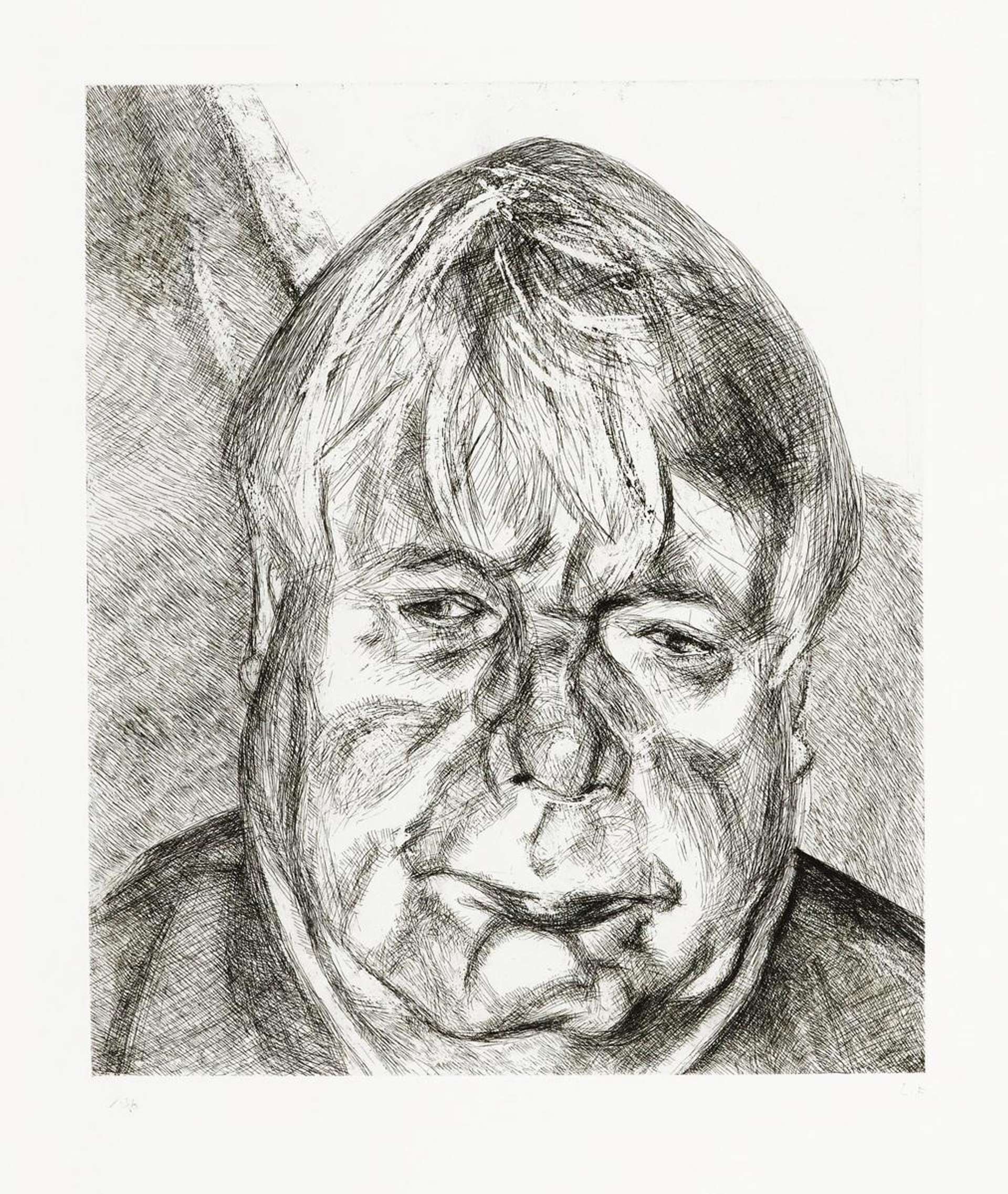 Lucian Freud: Donegal Man - Signed Print