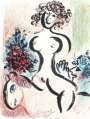 Marc Chagall: Écuyère Au Bouquet - Signed Print