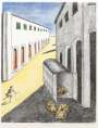 Giorgio De Chirico: Lo Sgombero - Signed Print