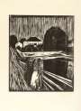 Edvard Munch: Girl On The Bridge - Signed Print