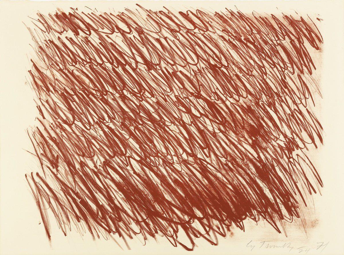 日本未入荷  Cy Twombly「 Untitled, 1971」希少ポスター Gallery 98 | Cy Twombly, “Untitled” (1971), Card for the