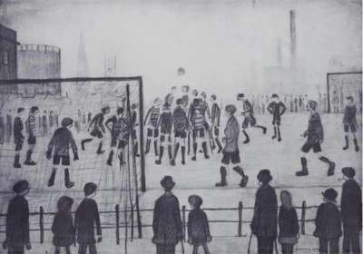 The Football Match - Signed Print by L S Lowry 1973 - MyArtBroker
