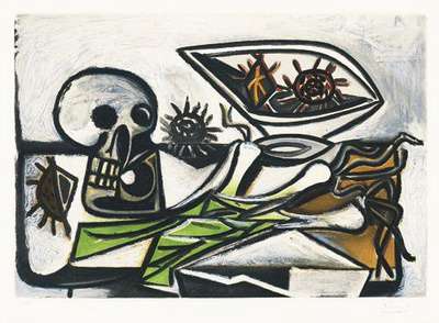 Nature Morte Au Crâne - Signed Print by Pablo Picasso 1960 - MyArtBroker