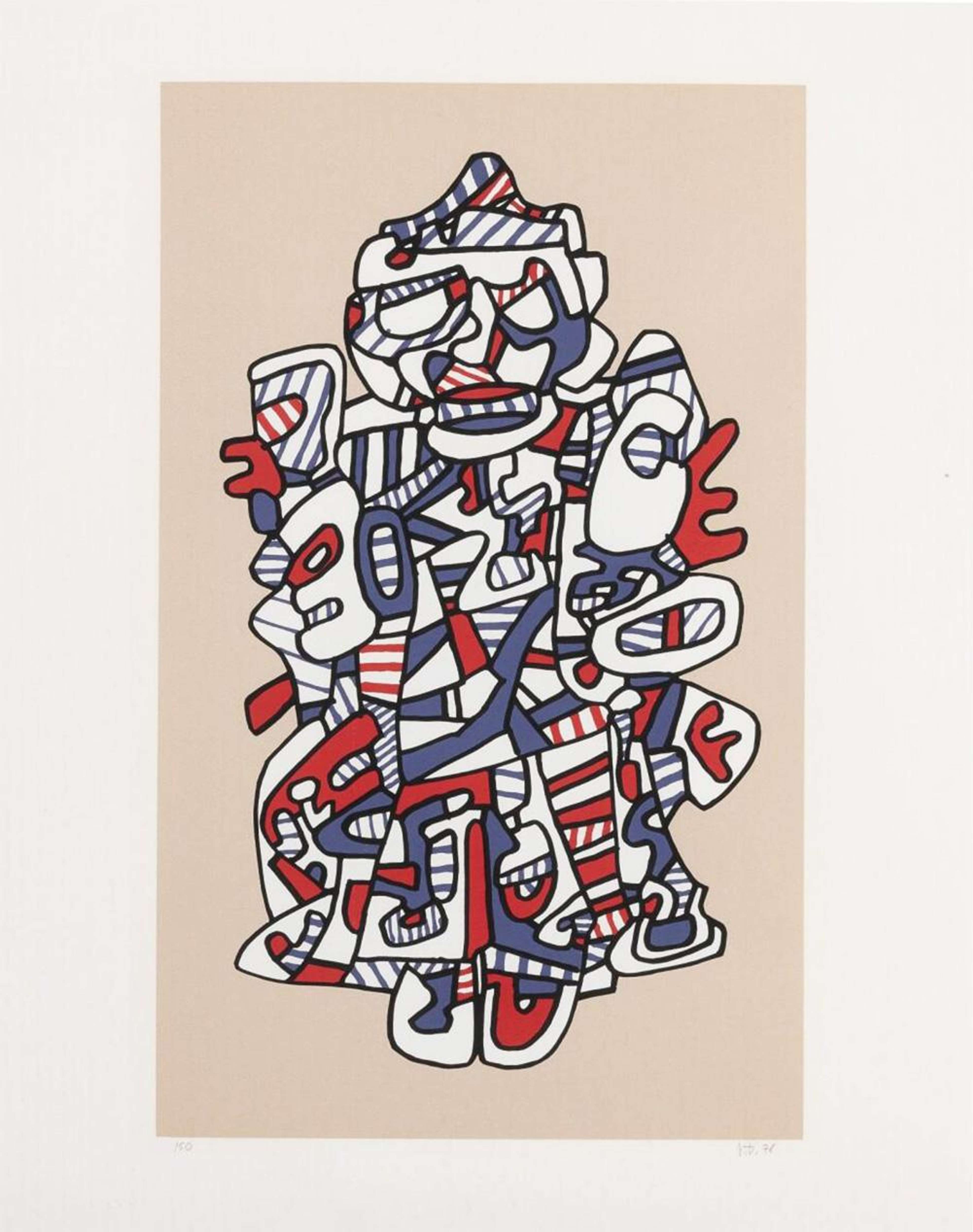 Le Vizir - Signed Print by Jean Dubuffet 1976 - MyArtBroker