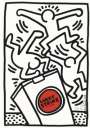 Keith Haring: Lucky Strike (white) - Signed Print