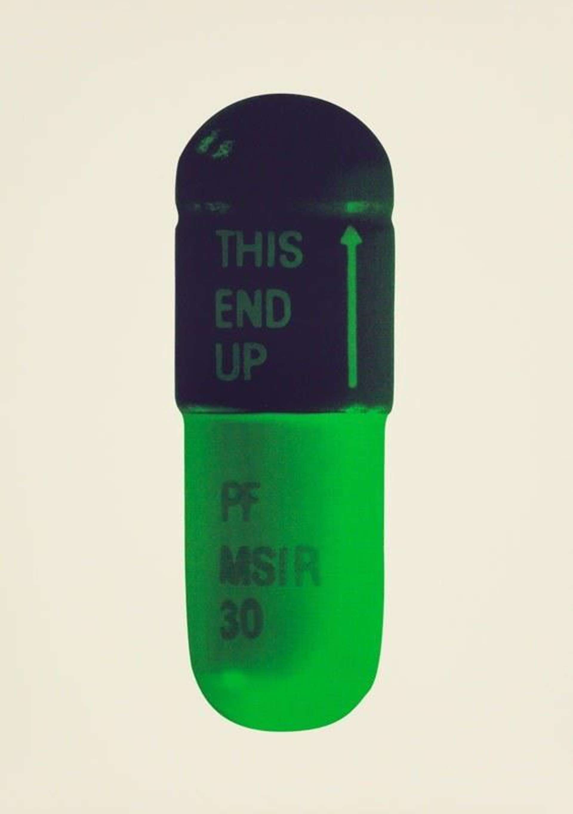 The Cure (Cream, Aubergine, Pea Green) by Damien Hirst