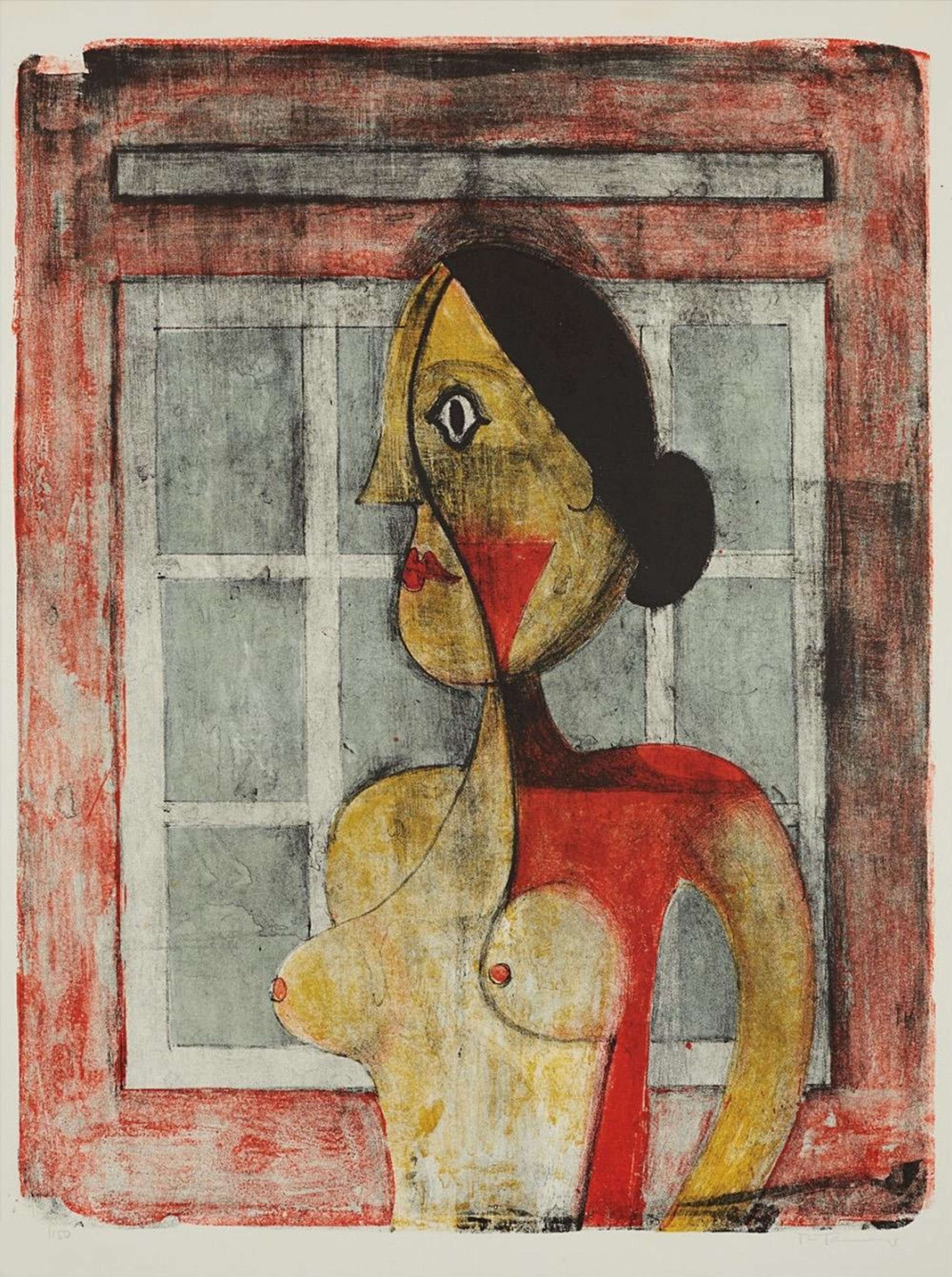 Retrato De Mujer - Signed Print by Rufino Tamayo 1969 - MyArtBroker