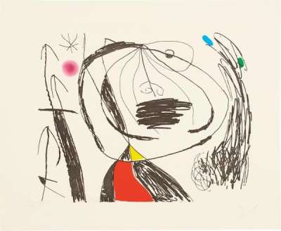 Plate V (Série Mallorca) - Signed Print by Joan Miro 1973 - MyArtBroker