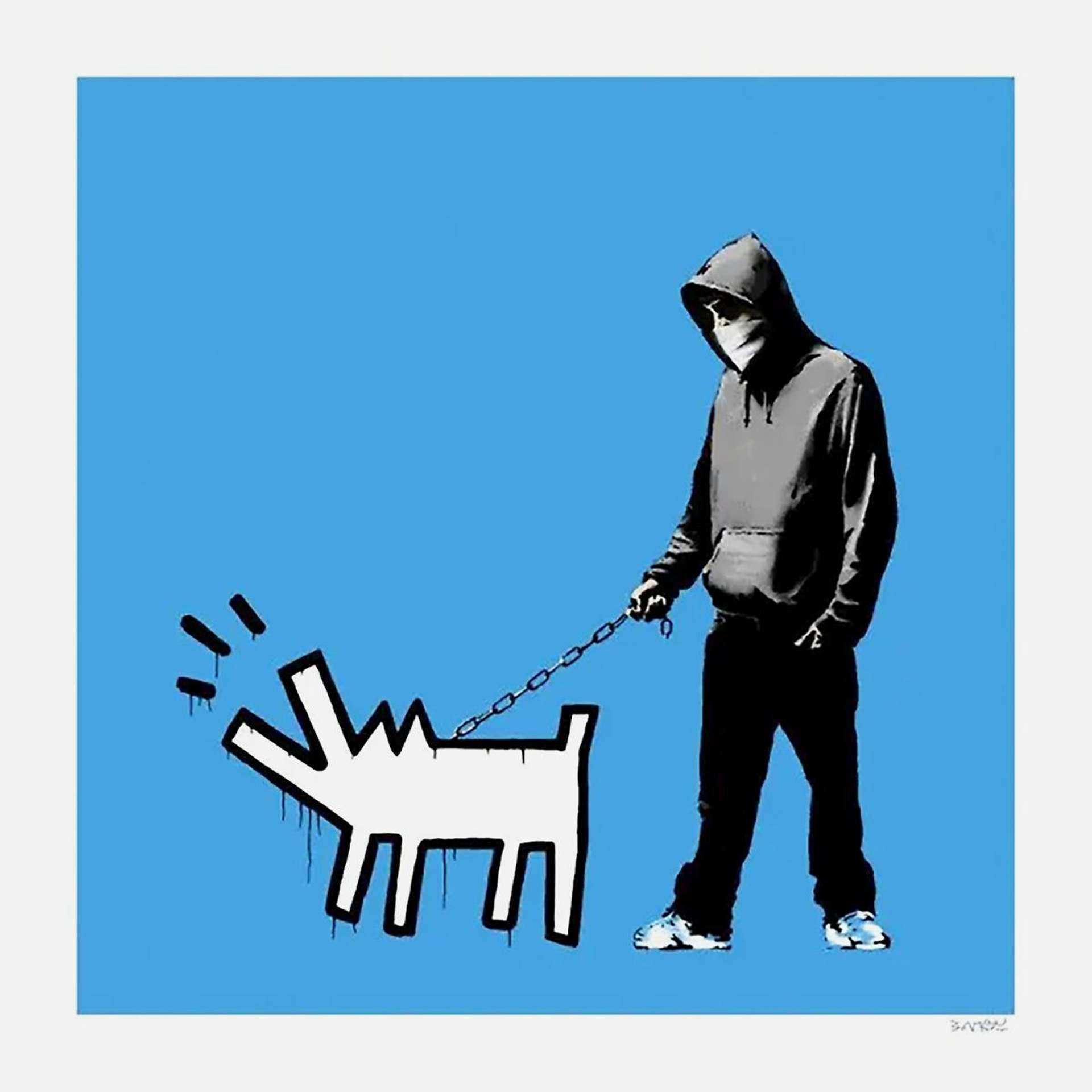 Choose Your Weapon (sky blue) - Signed Print by Banksy 2010 - MyArtBroker
