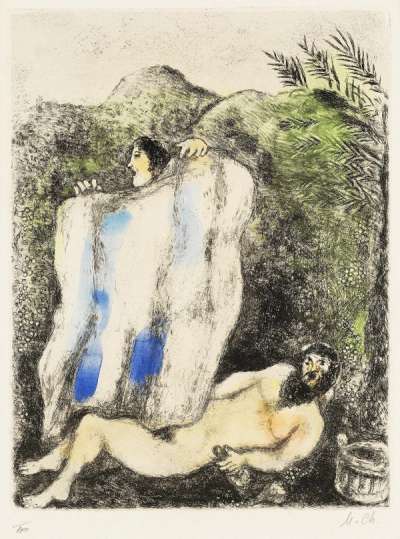 Marc Chagall: Le Manteau De Noé - Signed Print