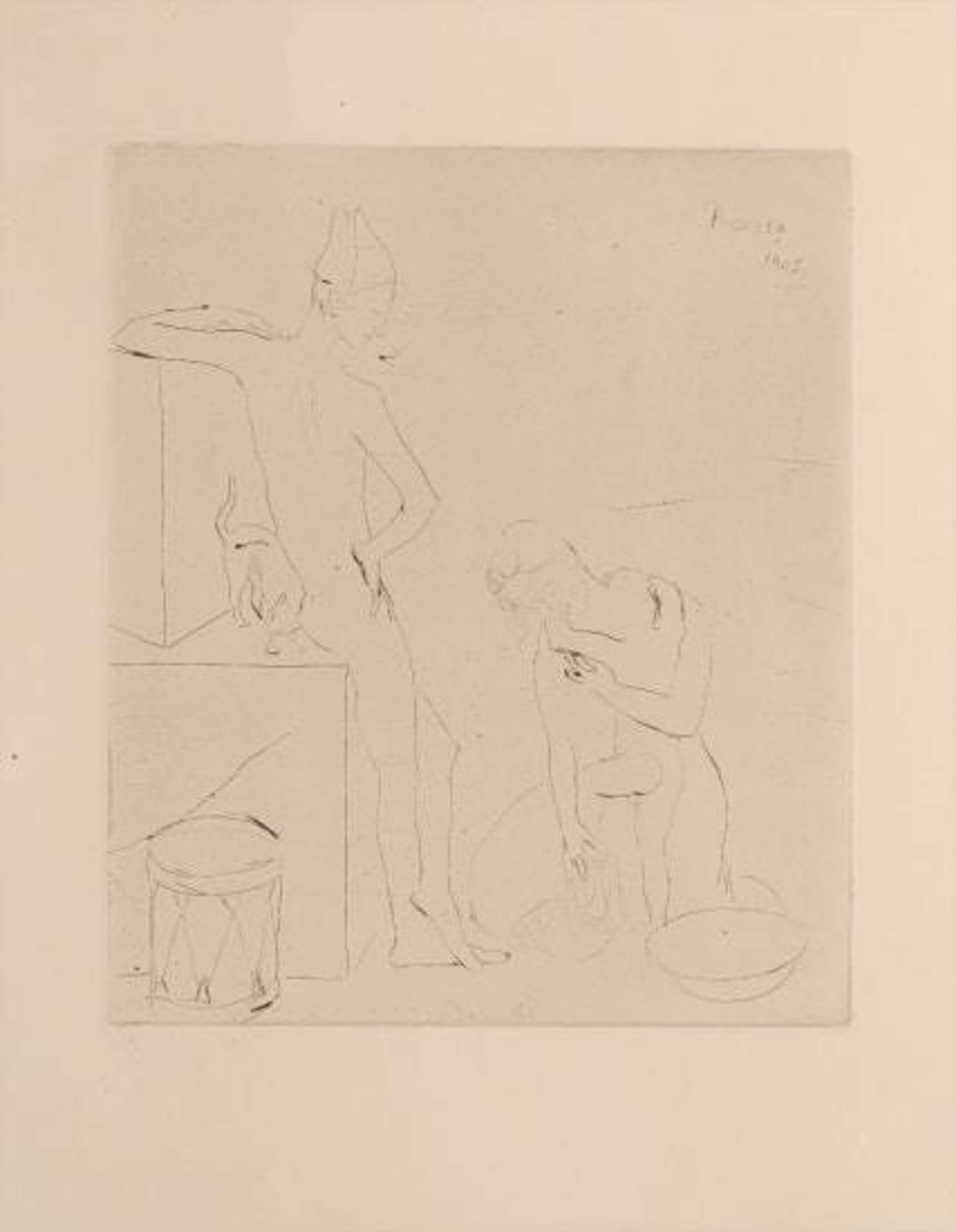 Le Bain - Signed Print by Pablo Picasso 1905 - MyArtBroker