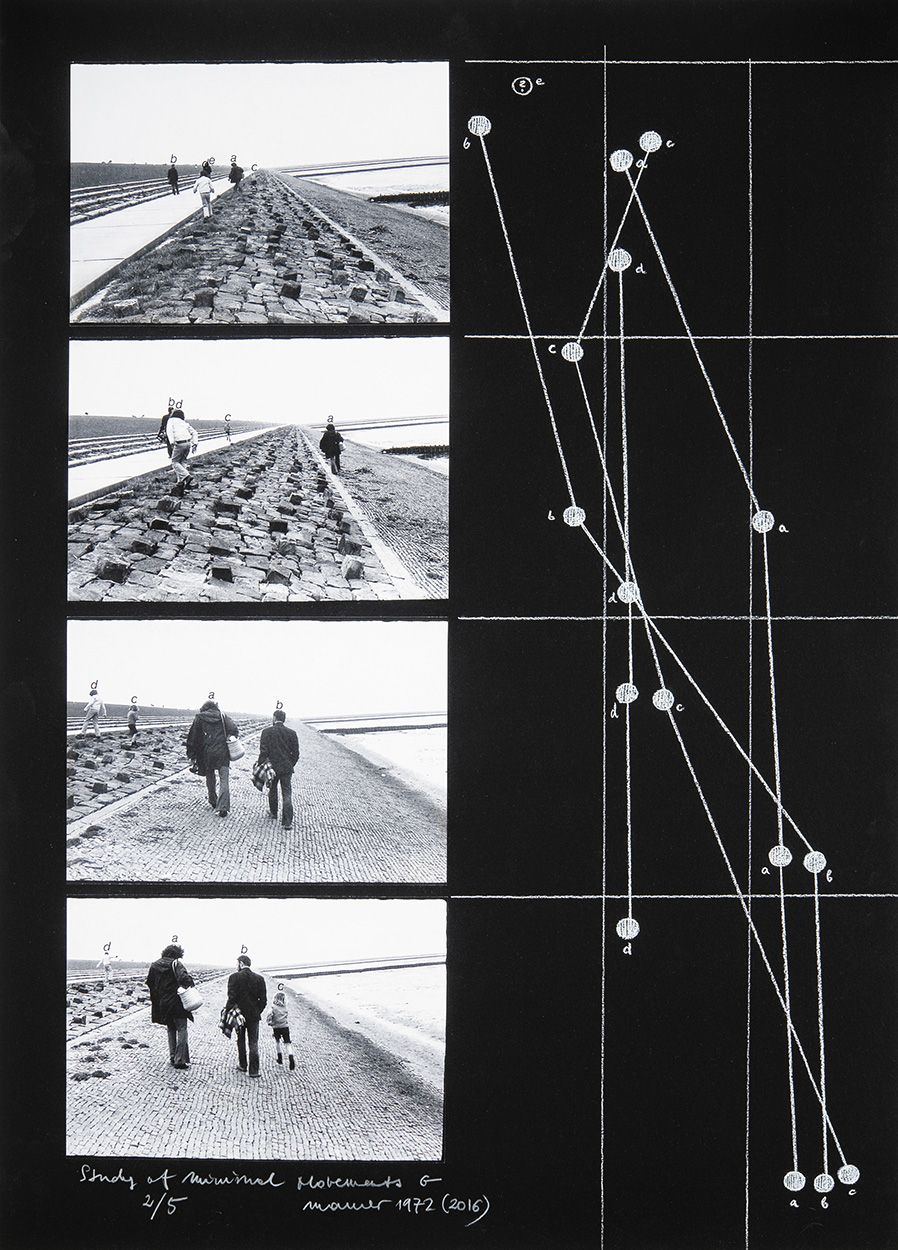 Dora Maurer Study Of Minimal Movements (Signed Print) 1972