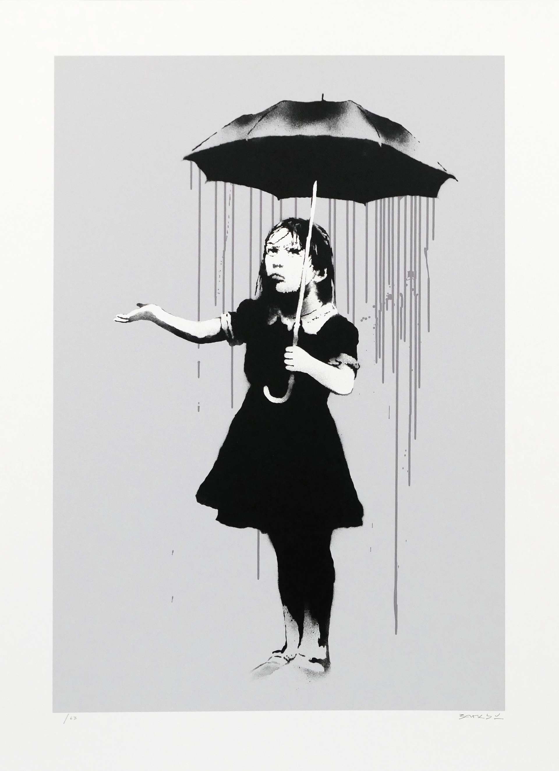 Nola (Grey Rain) by Banksy - MyArtBroker