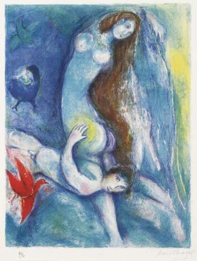 Plate 3 (Four Tales from The Arabian Nights) - Signed Print by Marc Chagall 1948 - MyArtBroker