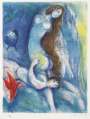 Marc Chagall: Plate 3 (Four Tales from The Arabian Nights) - Signed Print