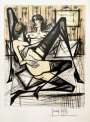 Bernard Buffet: Jeux De Dames II - Signed Print