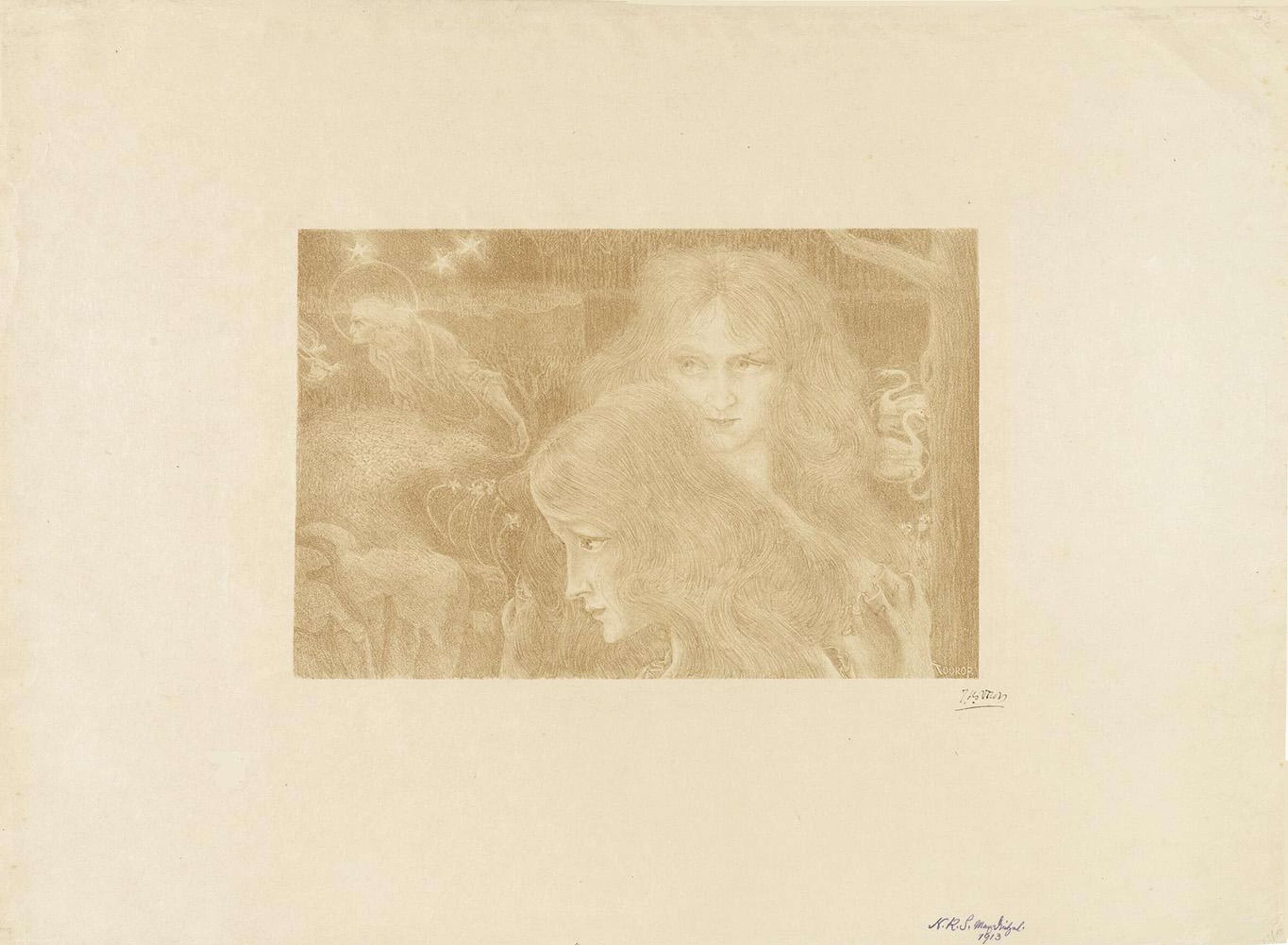 De Zaaier - Unsigned Print by Jan Toorop 1895 - MyArtBroker