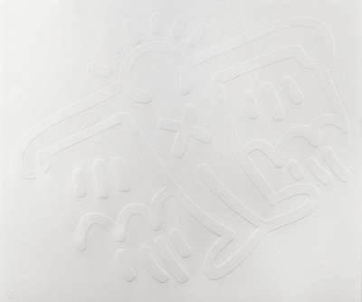Flying Devil (white) - Signed Print by Keith Haring 1990 - MyArtBroker