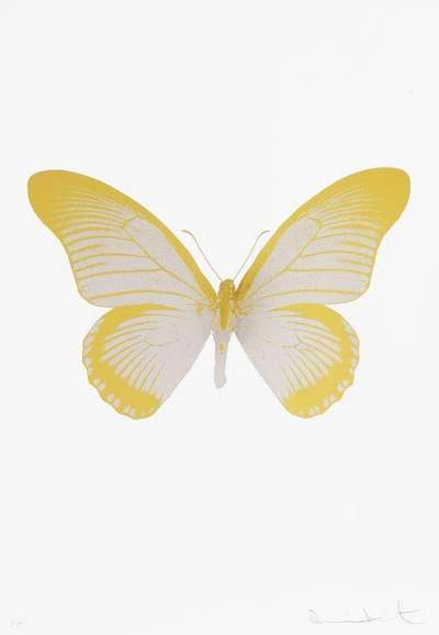 Damien Hirst: The Souls IV (silver gloss, oriental gold) - Signed Print
