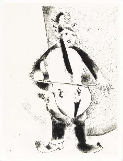 Le Musicien (Mein Leben) - Signed Print by Marc Chagall 1922 - MyArtBroker