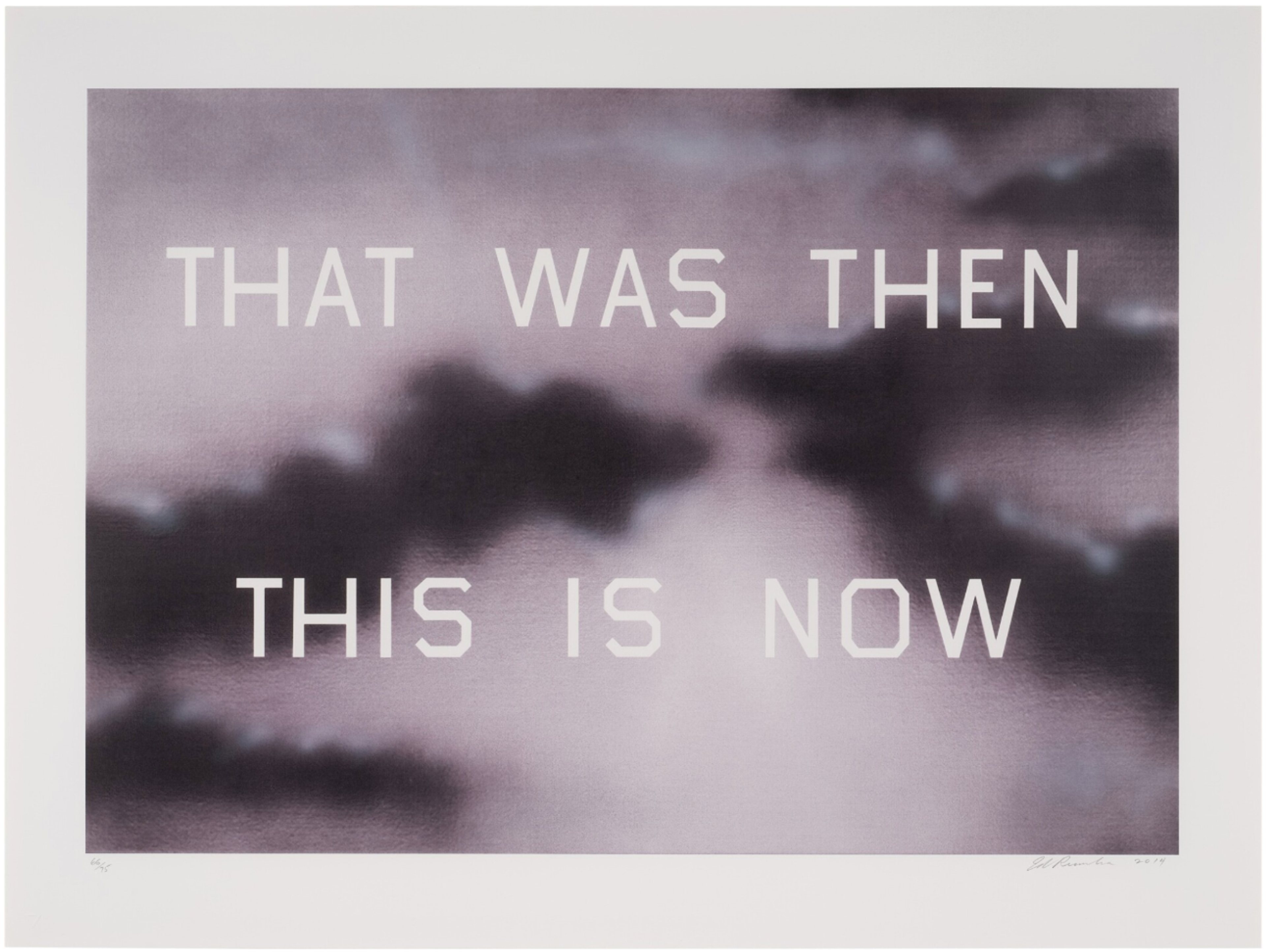 That Was Then This Is Now by Ed Ruscha - Sotheby's 