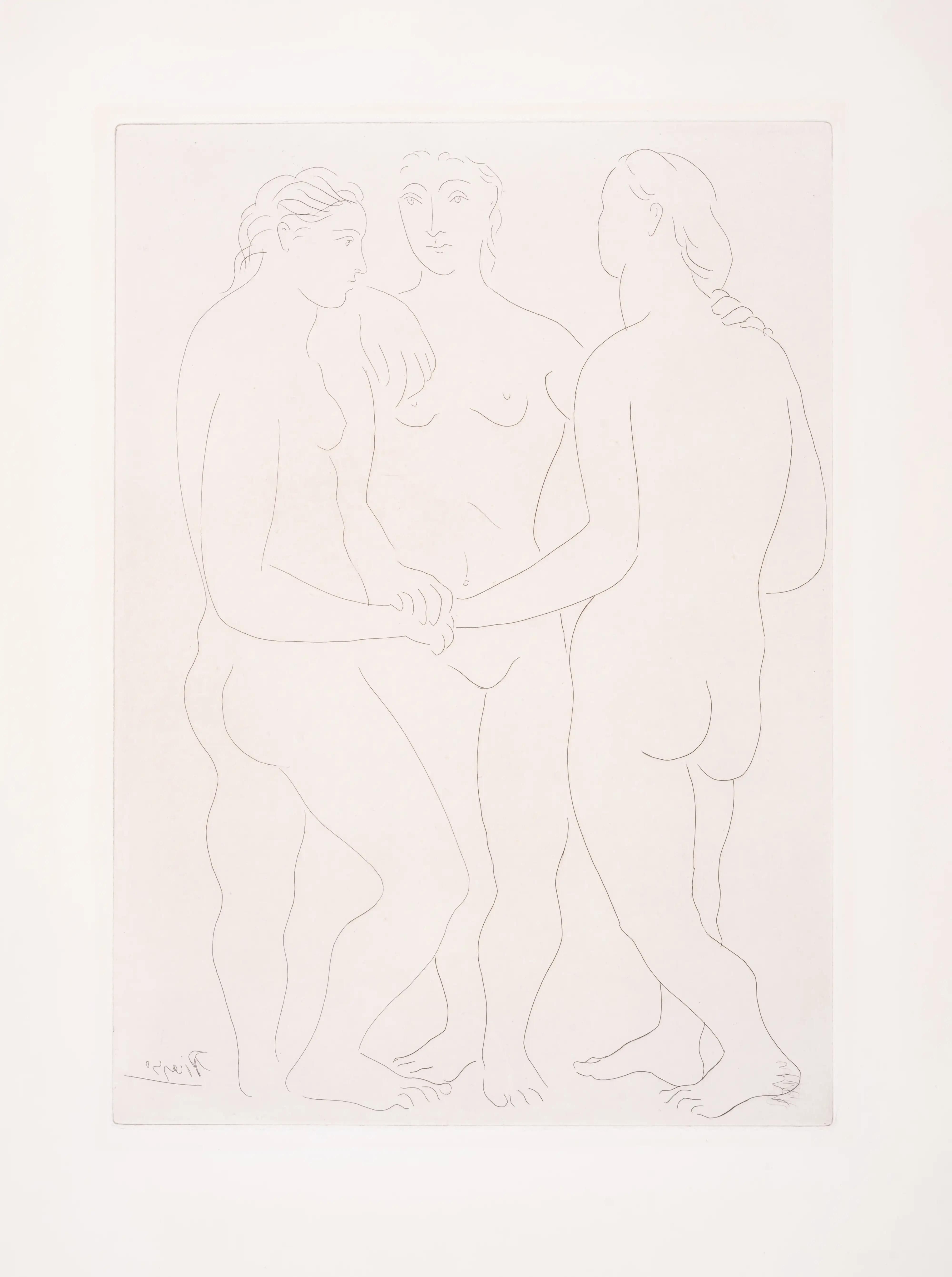 Pablo Picasso Faune Dévoilant Une Femme (Signed Print) 1939