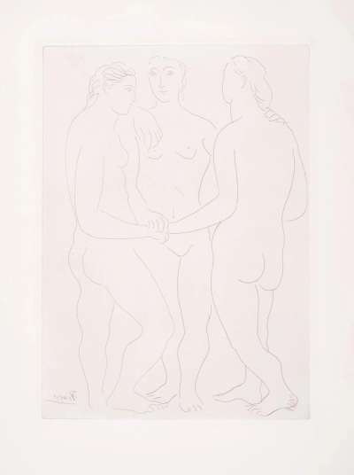 Les Trois Amies - Signed Print by Pablo Picasso 1923 - MyArtBroker