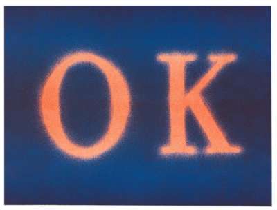 OK (State I) - Signed Print by Ed Ruscha 1990 - MyArtBroker