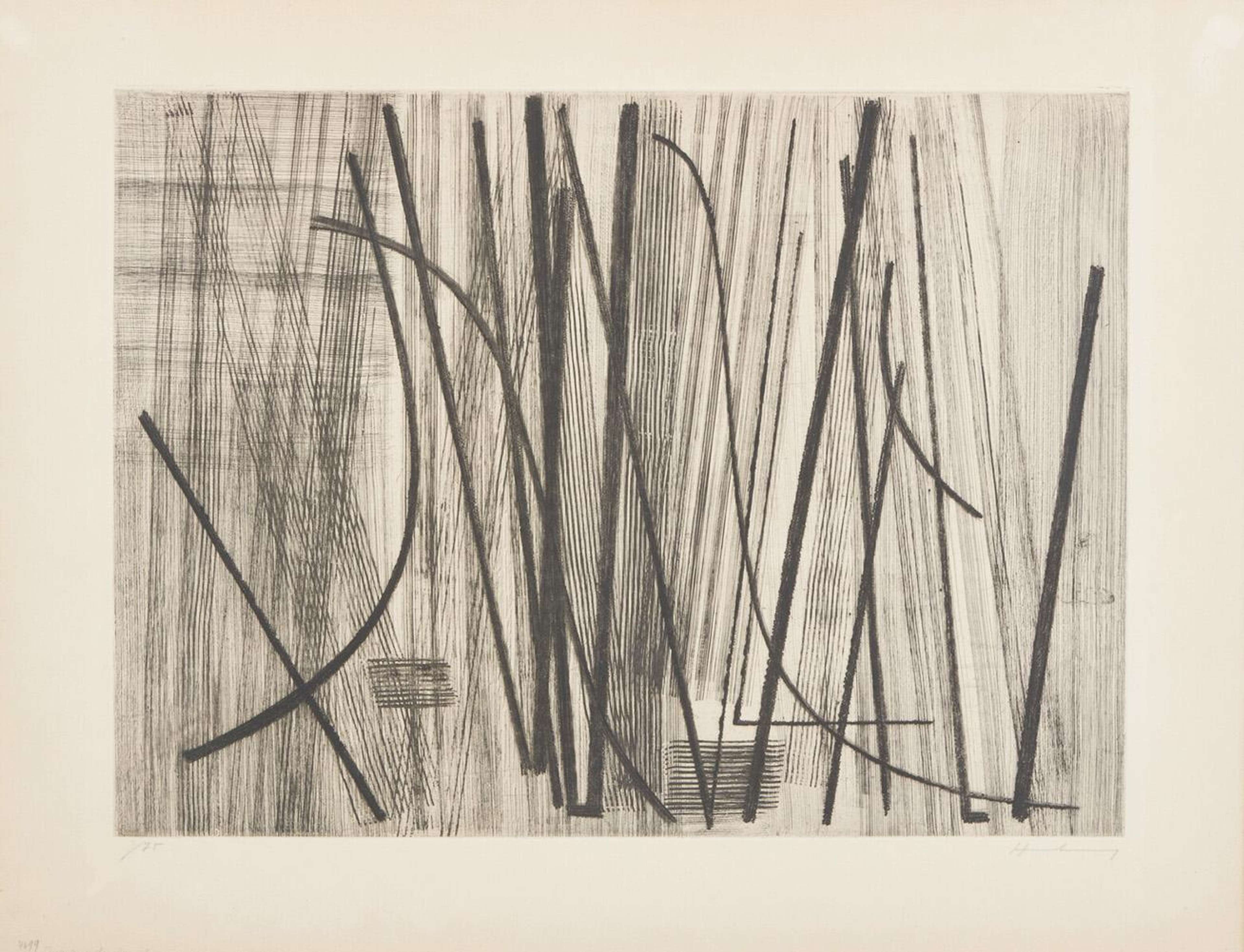 Gravure 12 - Signed Print by Hans Hartung 1953 - MyArtBroker