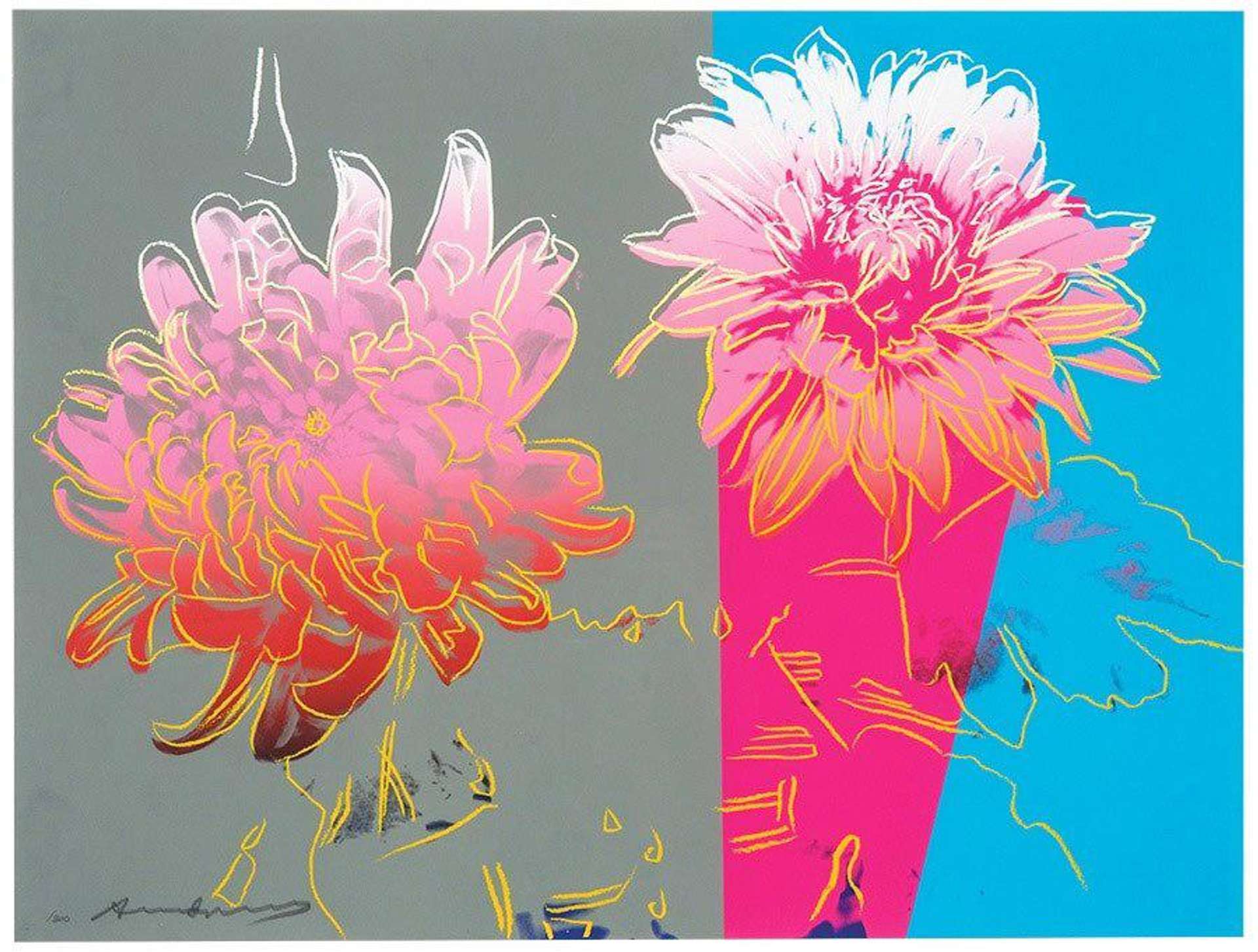 Andy Warhol: Kiku (F. & S. II.308) - Signed Print