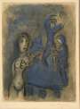 Marc Chagall: Rahab Et Les Espions De Jéricho - Signed Print