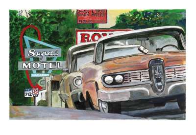 Classic Car Show, Cleveland, OH - Signed Print by Bob Dylan 2016 - MyArtBroker