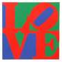 Robert Indiana: The Book Of Love (red, blue and green) - Signed Print