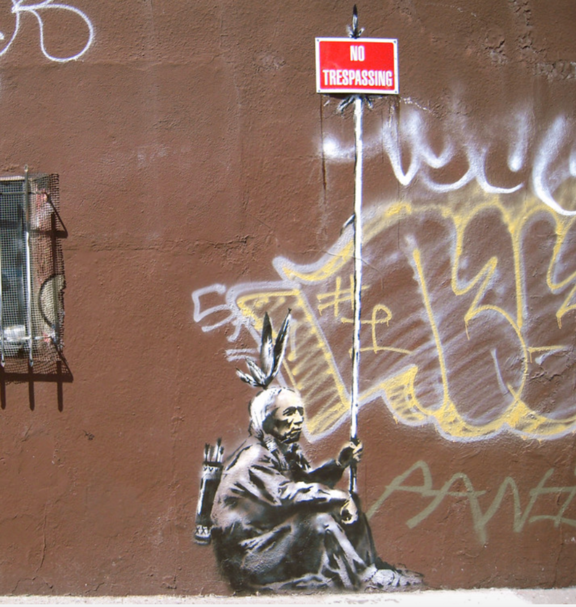 No Trespassing by Banksy