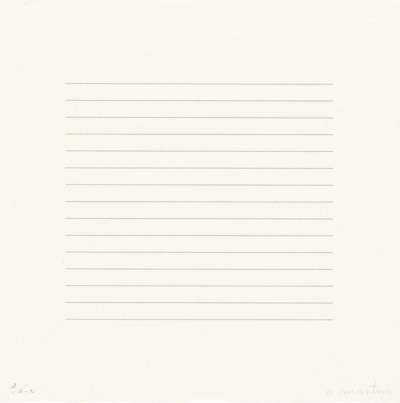 On A Clear Day 6 - Signed Print by Agnes Martin 1973 - MyArtBroker