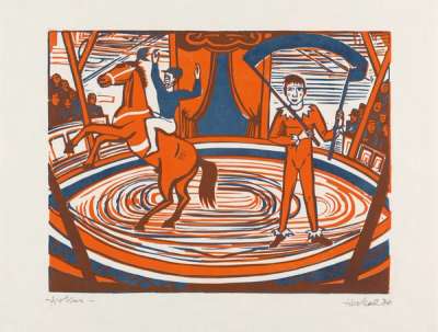 Circus - Signed Print by Erich Heckel 1930 - MyArtBroker