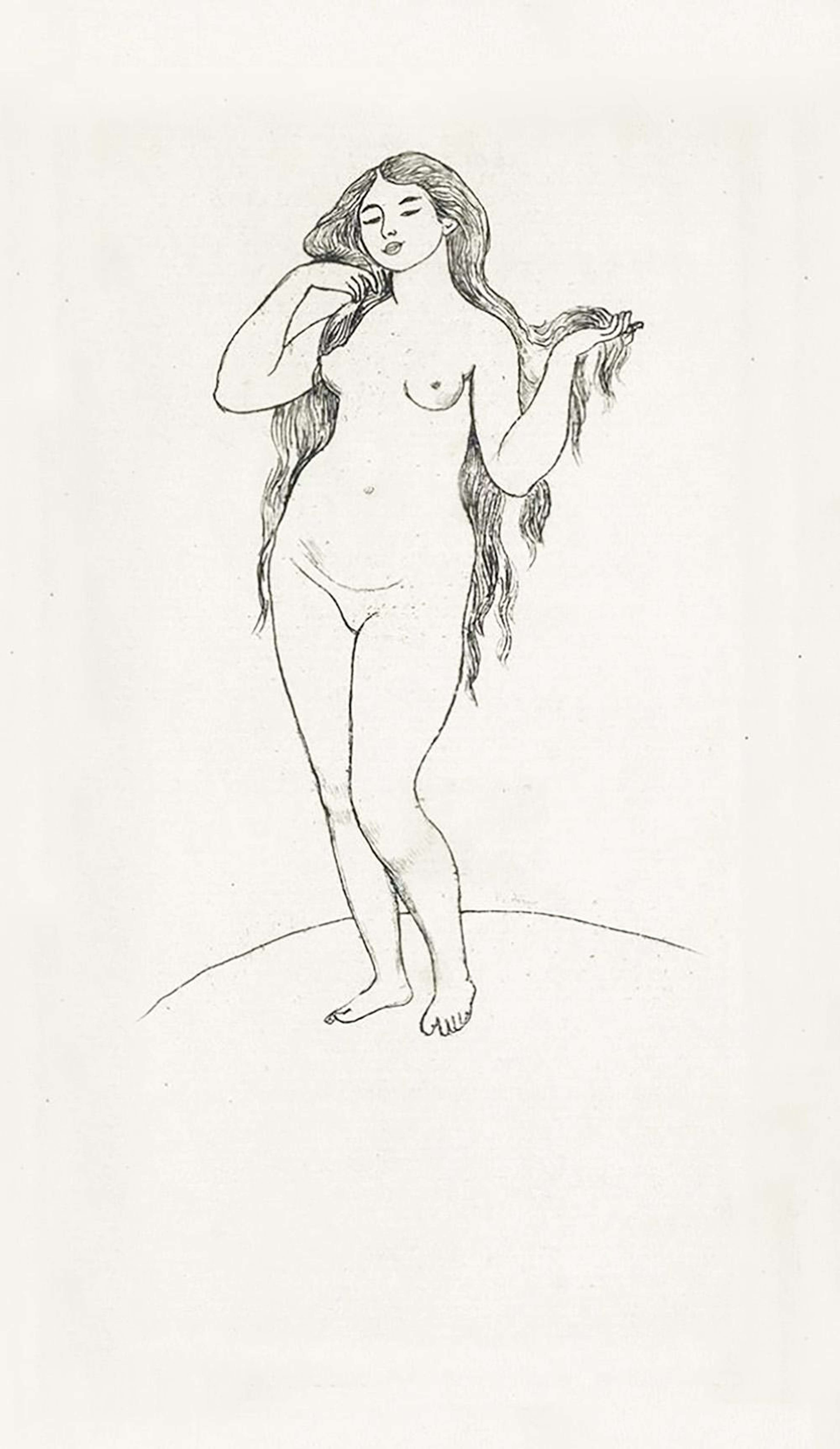 Femme Nue - Unsigned Print by Pierre Auguste Renoir 1891 - MyArtBroker