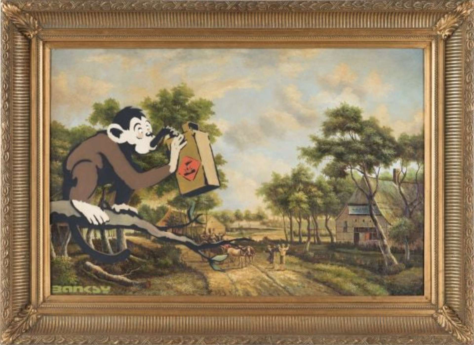 Monkey Poison. Banksy, 2005.