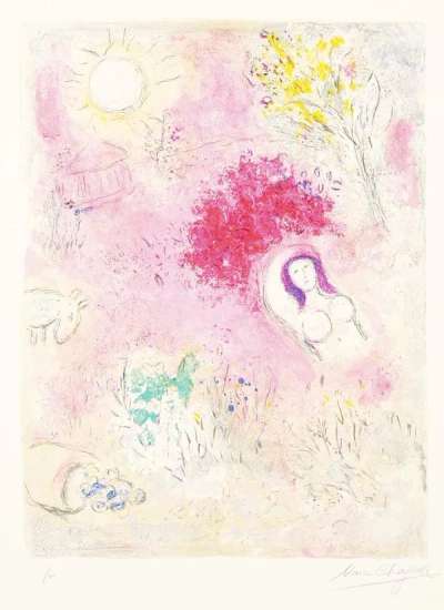 Marc Chagall: Chloé - Signed Print