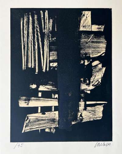 Lithographie No. 9 - Signed Print by Pierre Soulages 1959 - MyArtBroker