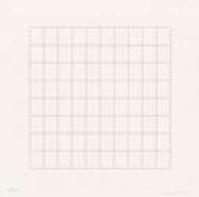 On A Clear Day 1 - Signed Print by Agnes Martin 1973 - MyArtBroker