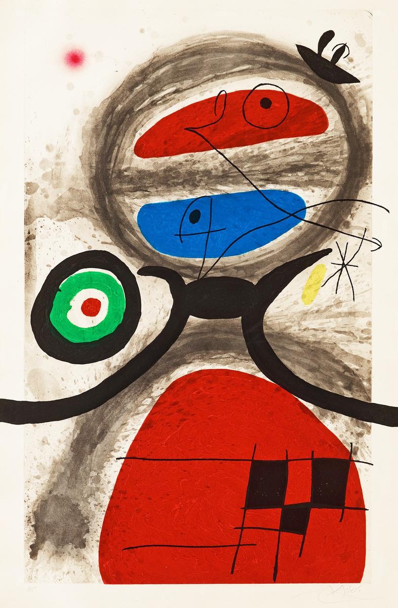 Joan Miró L'Aïeule Devant La Mer (Signed Print) 1969