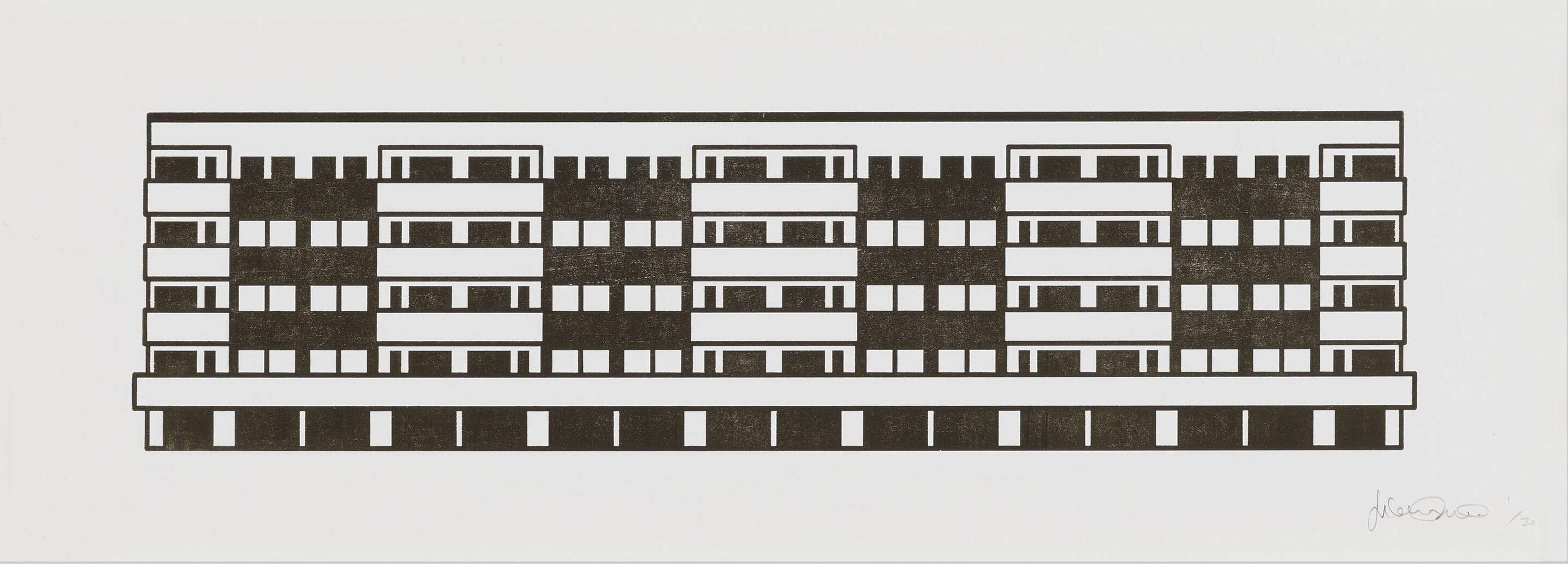 Apartment 12 - Signed Print by Julian Opie 2022 - MyArtBroker