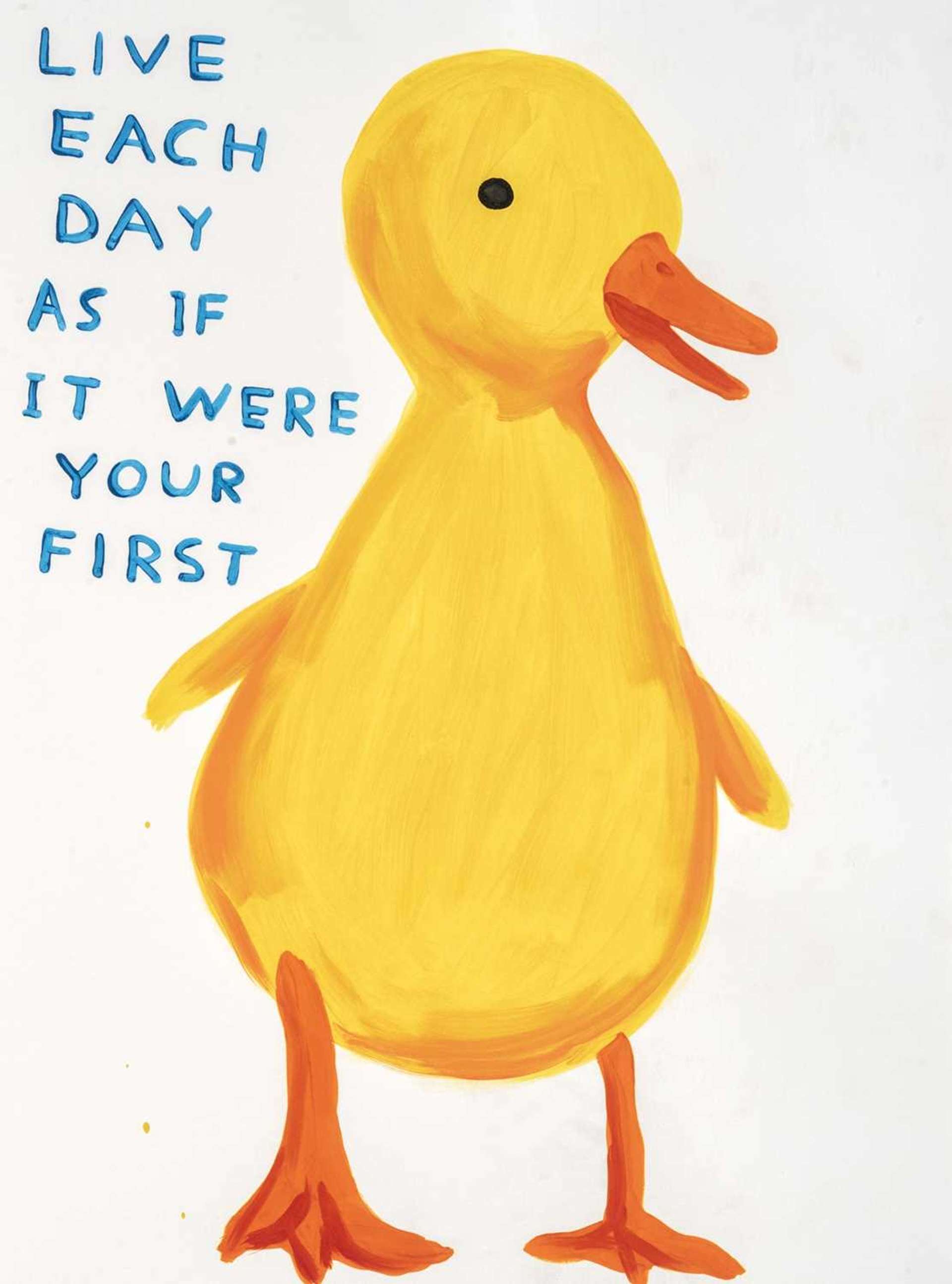 Live Each Day As If It Were Your First by David Shrigley - MyArtBroker