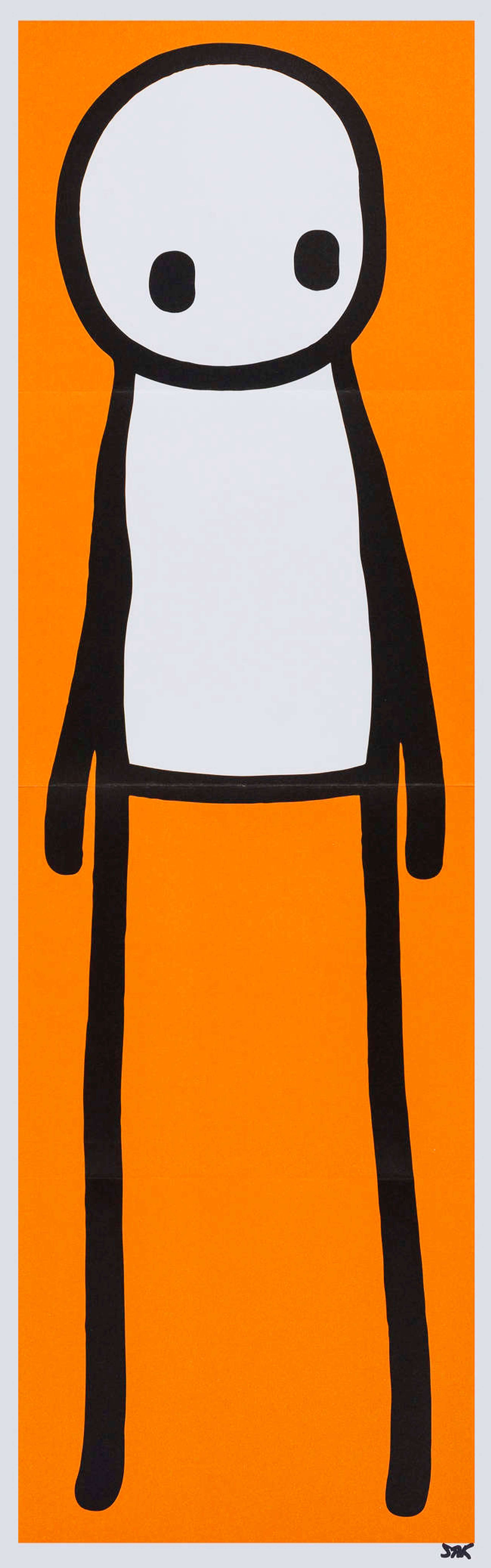 Standing Figure (orange) - Signed Print