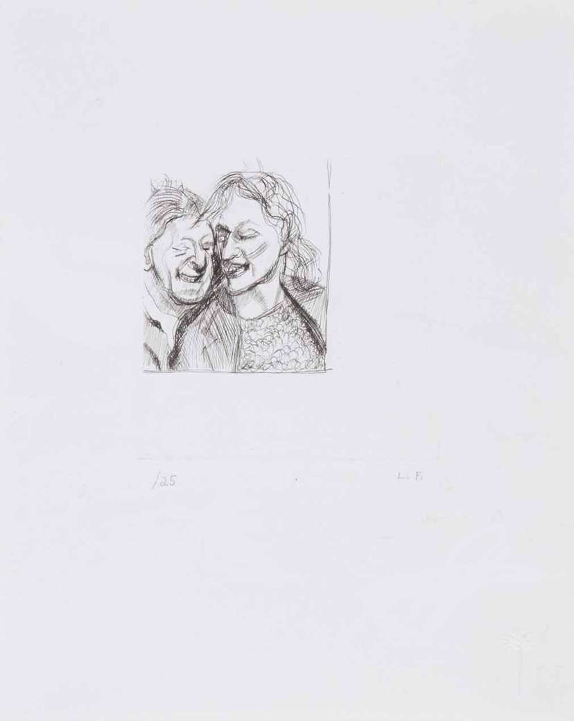 Lucian Freud A Couple Signed Print 1982