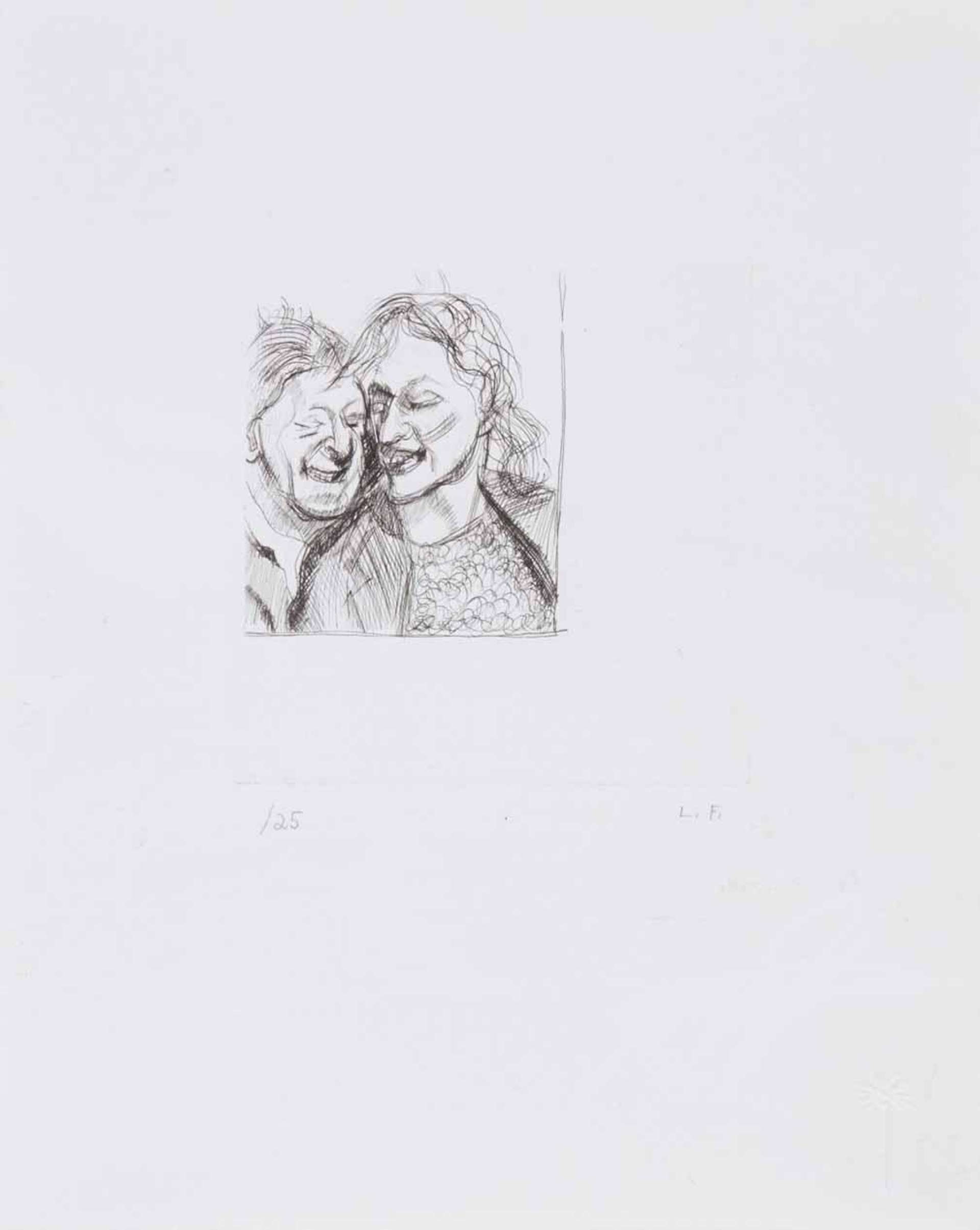 A Couple - Signed Print by Lucian Freud 1982 - MyArtBroker